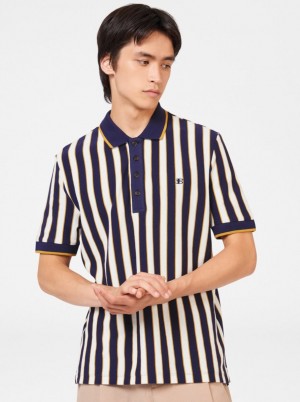 Camisa Polo Ben Sherman B by Ben Sherman Vertical Stripe Moradas | OYP-751846