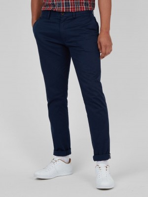 Pantalon Ben Sherman Signature Skinny Stretch Chino Azul Marino | UXV-647132