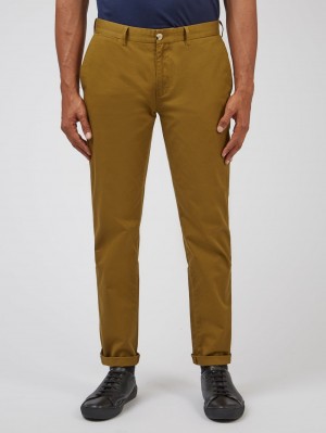 Pantalon Ben Sherman Signature Slim Stretch Chino Marrones | UGI-572489