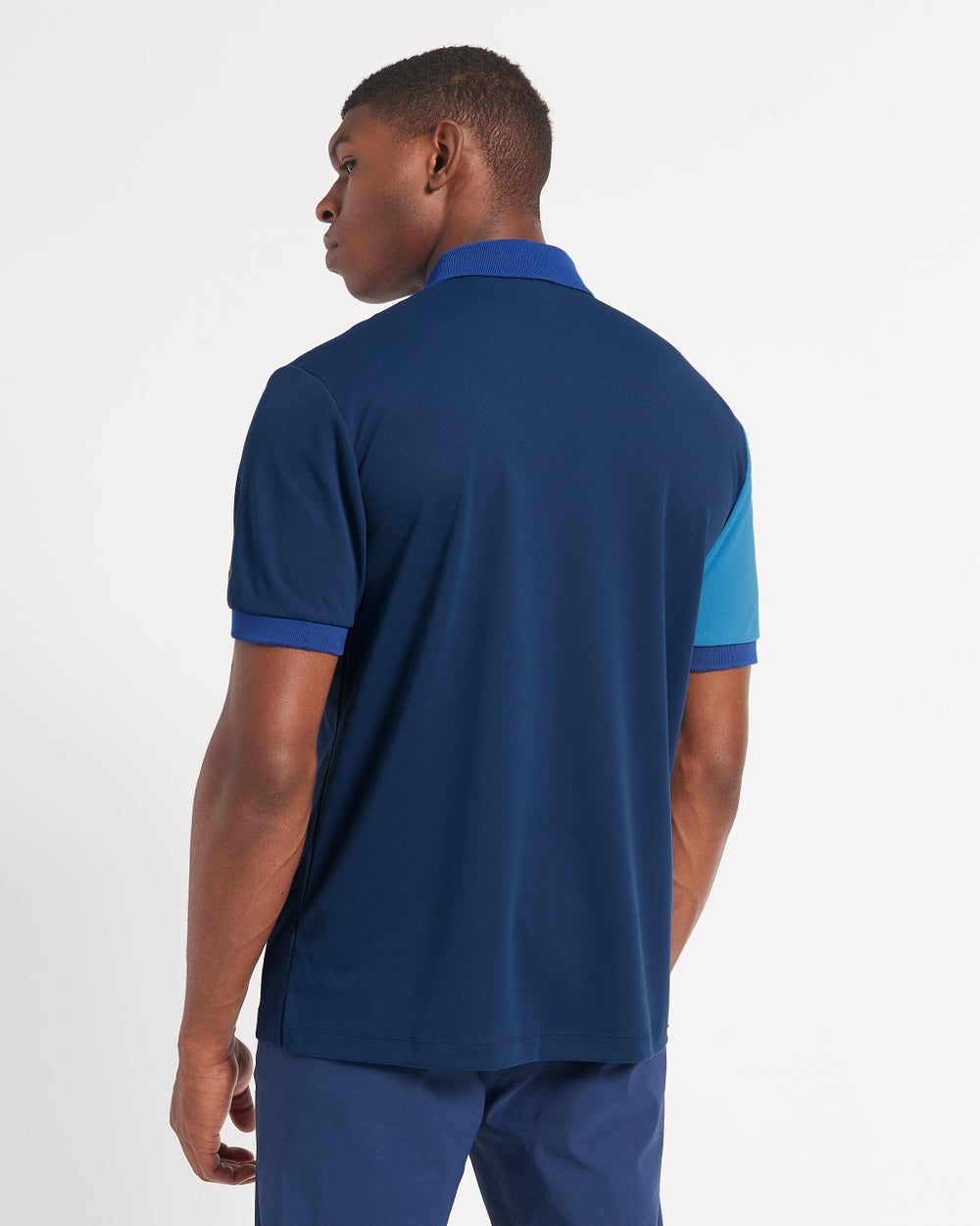 Camisa Polo Ben Sherman 360 Motion Stretch Colorblock Azules Azul Real | OFX-704368