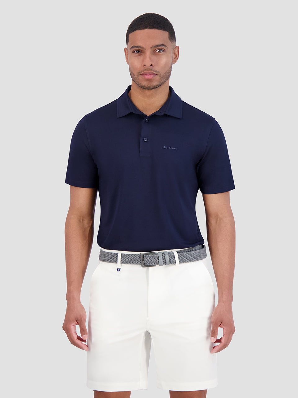 Camisa Polo Ben Sherman Solid Air Pique Sports Fit Azul Marino | FSK-072136