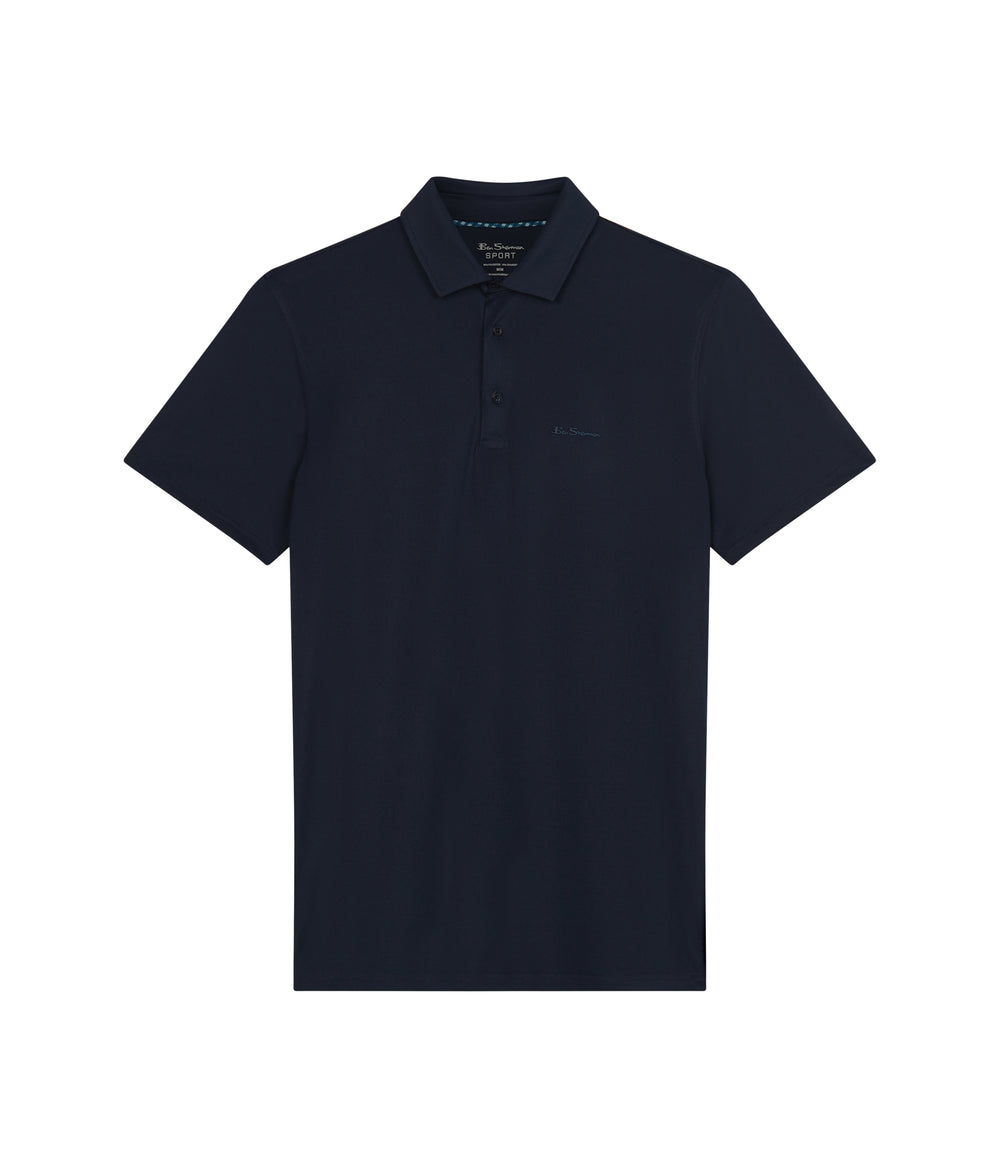 Camisa Polo Ben Sherman Solid Air Pique Sports Fit Azul Marino | FSK-072136