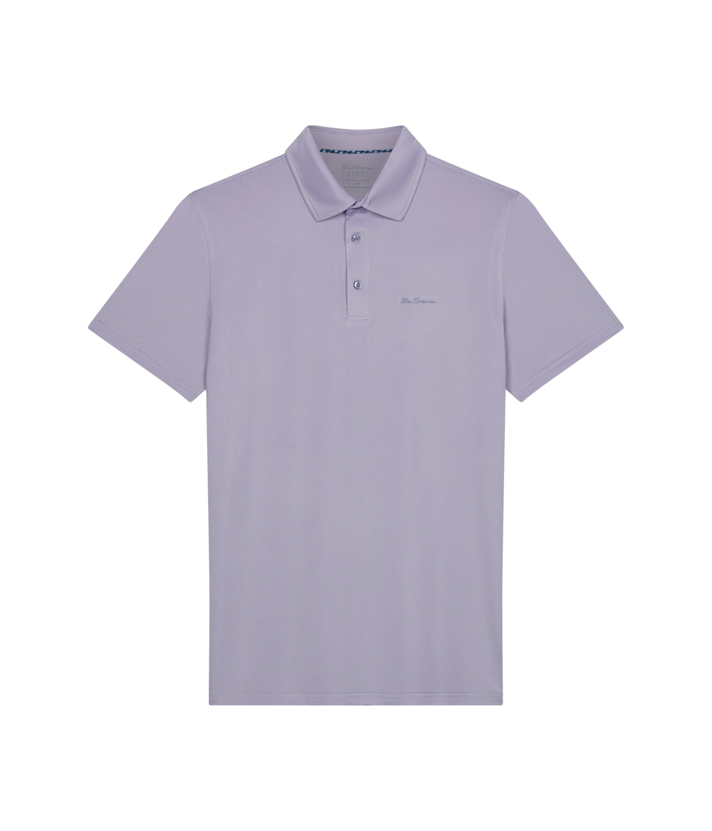 Camisa Polo Ben Sherman Solid Air Pique Sports Fit Moradas | DIN-073492