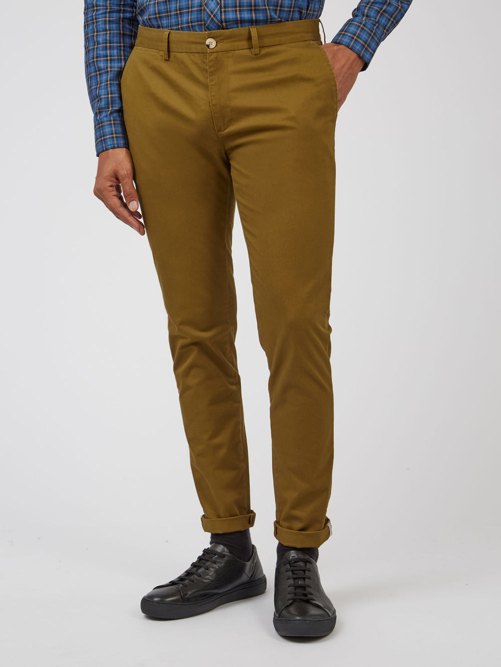 Pantalon Ben Sherman Signature Skinny Stretch Chino Marrones | PDZ-821375