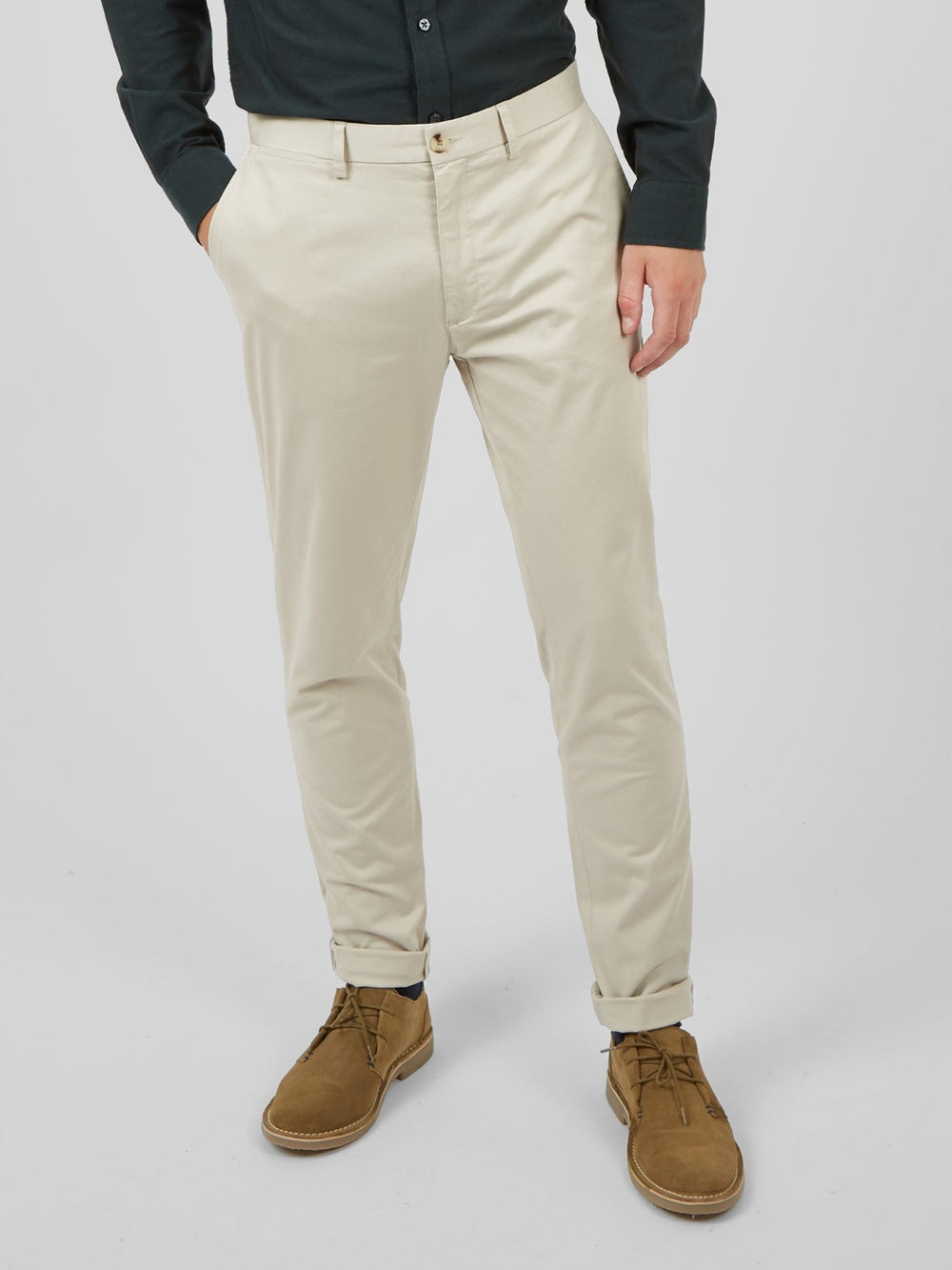 Pantalon Ben Sherman Signature Skinny Stretch Chino Blancas | AYW-964130