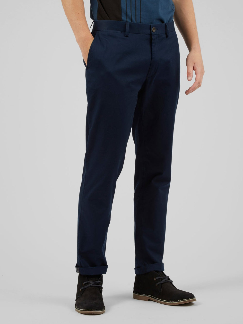 Pantalon Ben Sherman Signature Slim Stretch Chino Azul Marino | LRO-738150