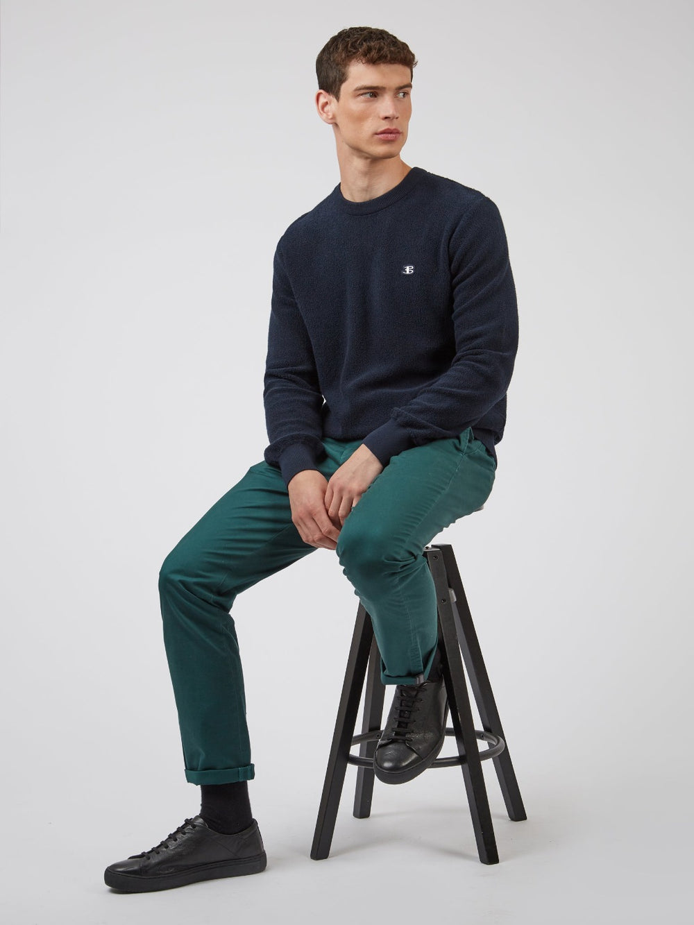 Pantalon Ben Sherman Signature Slim Stretch Chino Verde | NYL-482017