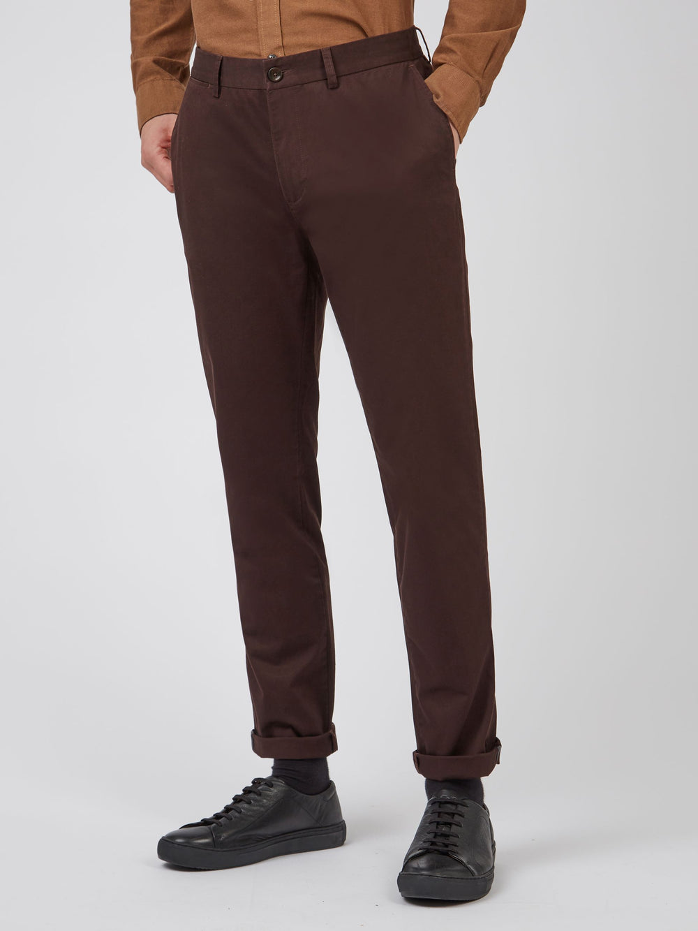 Pantalon Ben Sherman Signature Slim Stretch Chino Rojas | EUW-085364