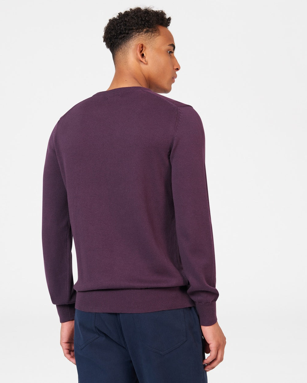 Prendas De Punto Ben Sherman Signature Crewneck Moradas | HOQ-940728