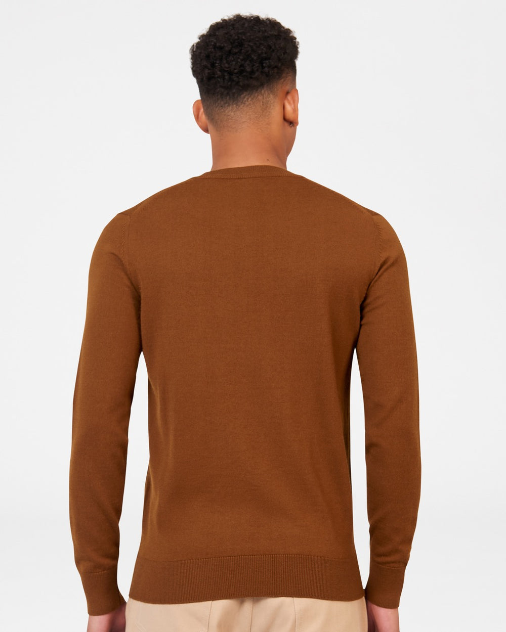 Prendas De Punto Ben Sherman Signature Merino Crewneck Marrones | UJM-879341