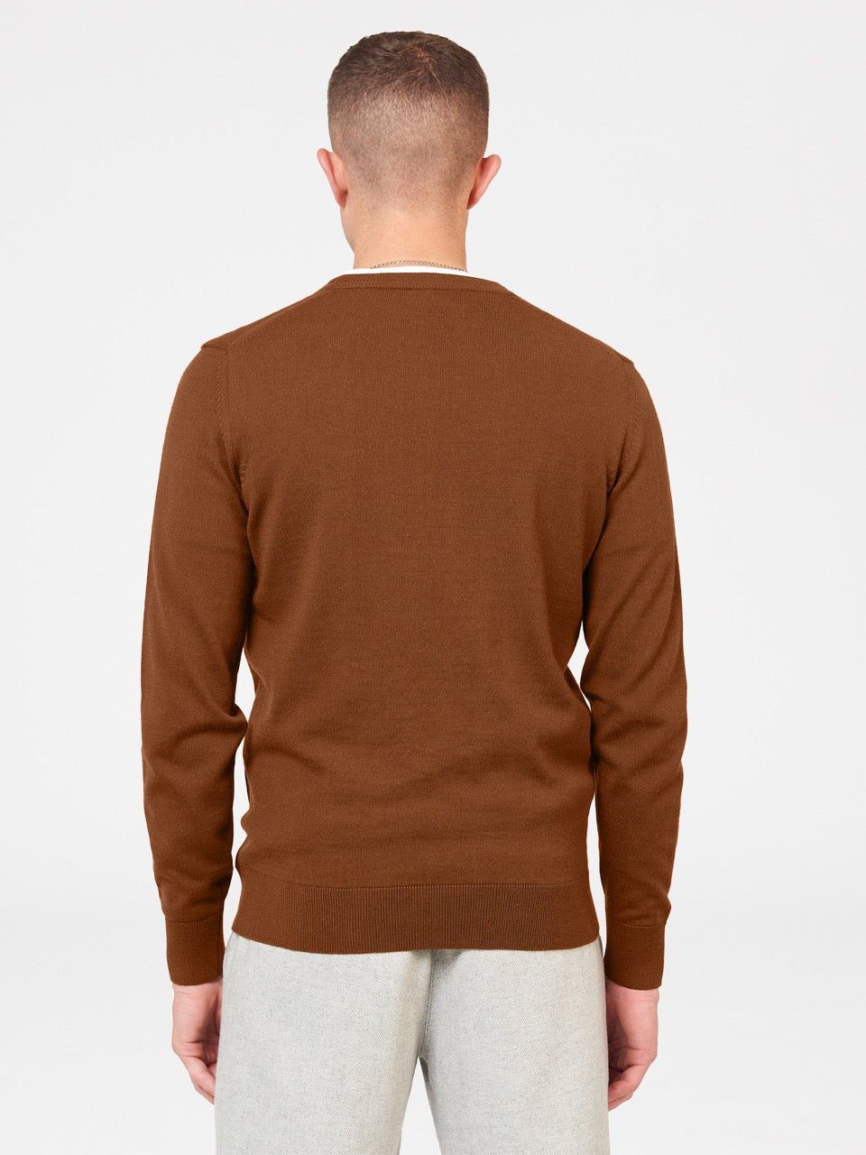 Prendas De Punto Ben Sherman Signature Merino Crewneck Marrones | UJM-879341