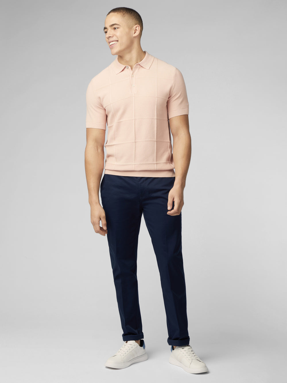 Prendas De Punto Ben Sherman Signature Textured Polo Rosas | IXV-793408