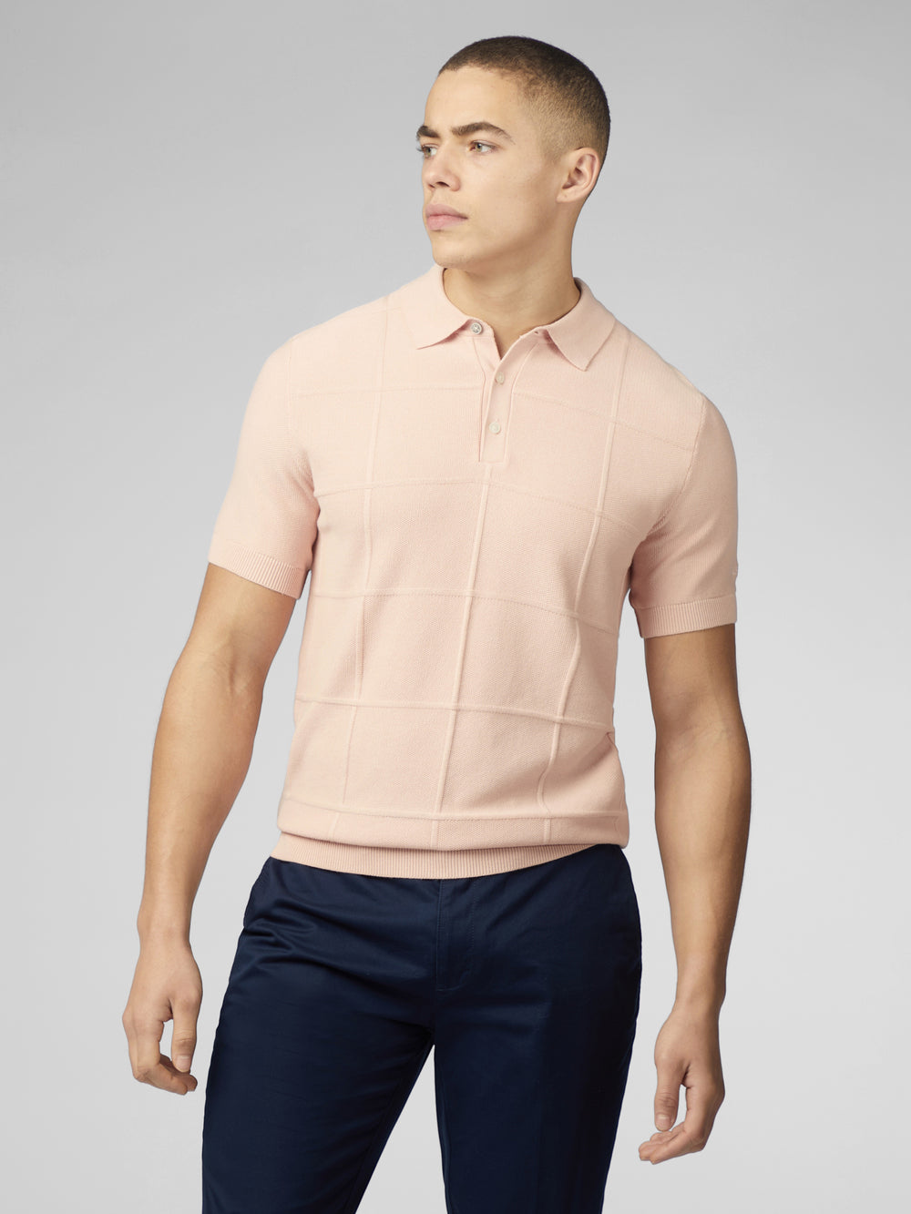 Prendas De Punto Ben Sherman Signature Textured Polo Rosas | IXV-793408